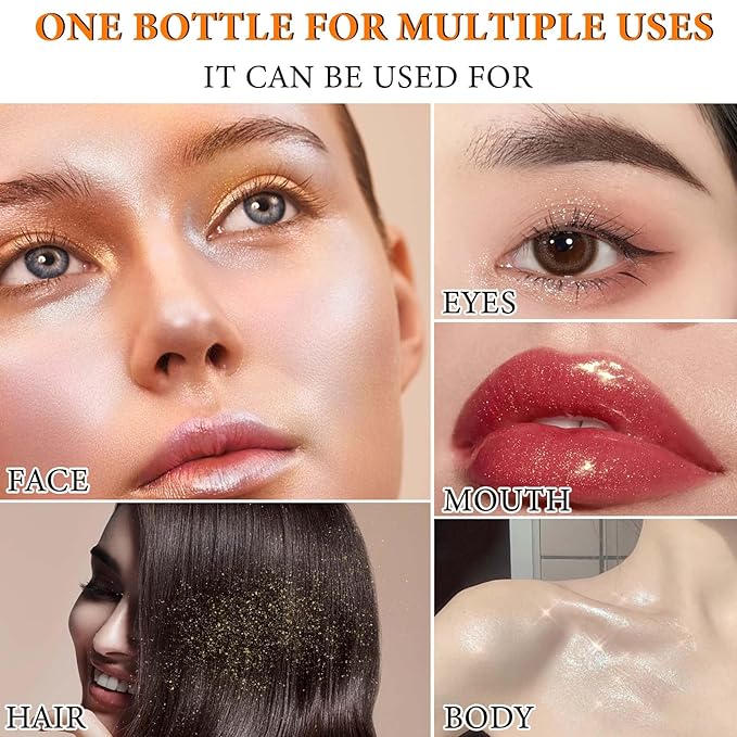 3 Pcs Polvo De Hadas,Fairy Hightlighter Stick Face Blusher Patting Polvo De Hadas Powder Highlighter Makeup,Natural Body Brightens Three-dimensional Body Glitter Stick-FemmiqueWomen