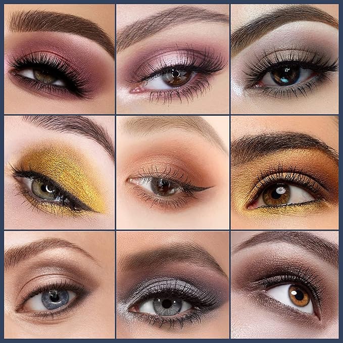 18 Colors Eyeshadow Palette, Butterfly Series Highly Pigmented Eye Makeup Palette, Matte Shimmer Metallic Powder Eyeshadow Pallet, Makeup Palette Cosmetics Gift, 110-FemmiqueWomen