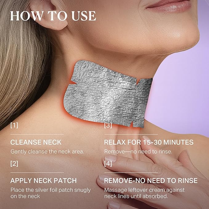 depology Tightening and Lifting Neck Wrinkle Patches with Cream, PDRN Deep Collagen Neck Mask, Firming Patch with PDRN、Collagen and Niacinamide Cream-FemmiqueWomen