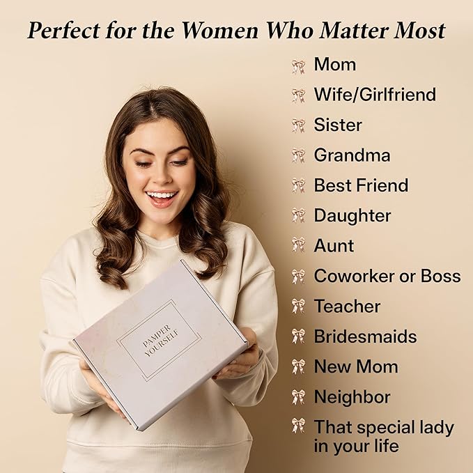 10-Piece Spa Gift Box for Women | Self-Care Set with Eye Mask, Loofa,Bath Bombs,Face Masks,Bubble Bath, Lotion, Body Wash & Bath Salt | Gift for Mom, Grandma, Wife, Bridesmaid or Loved Ones-FemmiqueWomen