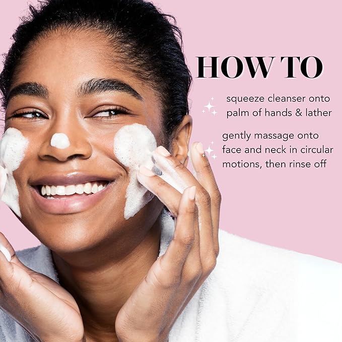 Saturday Skin Face Cleanser Hydrating Foam Cleanser Natural ingredients Anti-aging | Makeup Remover and Face Wash | Fragrance Free Ideal for Sensitive, Dry Skin Korean Skincare-FemmiqueWomen