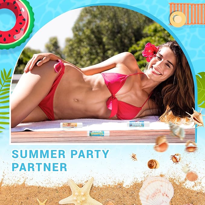 24 Pcs Sunscreen Lip Balms for Summer Beach Party SPF 30 Sunscreen Lip Balms Sticks Bulk Outdoor Travel Sunscreen Care Lip Balm for Thank You Gifts Summer Beach Wedding Party Supplies-FemmiqueWomen