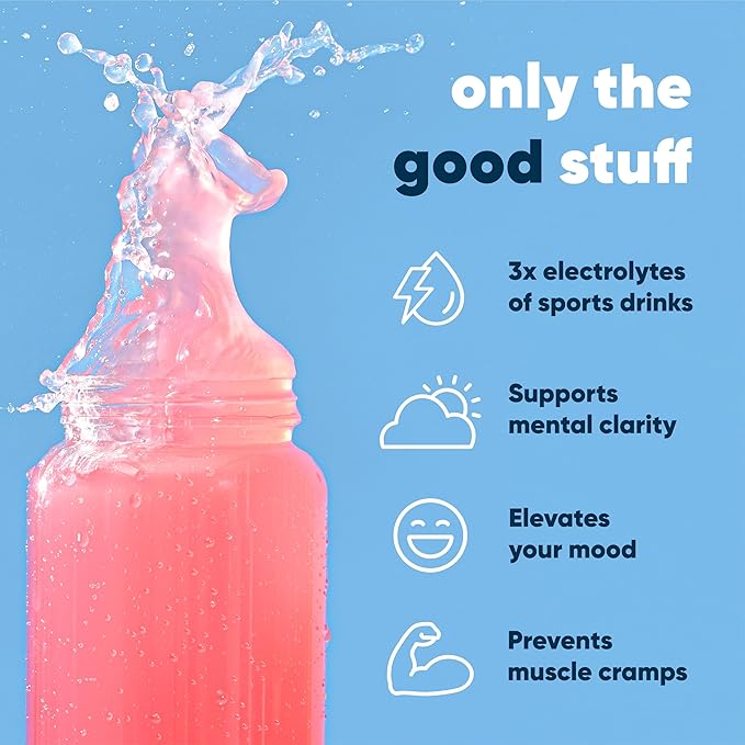 IQMIX Hydration Electrolyte Powder – 4-in-1 Formula for Hydration, Mental Clarity, Mood and Recovery – Sugar-Free Drink Mix, Keto, Magnesium L-Threonate, Lion’s Mane – 40 Count Blueberry Pomegranate-FemmiqueWomen