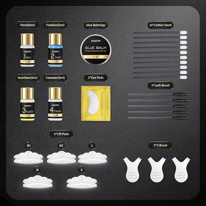 Lash Lift Kit - Brow Lamination Kit, Eyebrow Lamination Kit, Professional Eyelash & Brow 2 IN 1 Perm Kit, Eyebrow lift Kit, Fuller & Thicker Brows Suitable for Salon & Home Use, Lasts For 4-6 Weeks
