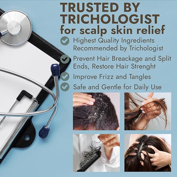 Rosemary Shampoo and Conditioner Set Infused with Tea Tree & Rosemary Oils for Scalp Relief and Hair Growth | Sulfate Free, Soothes Dry Scalp, Boosts Shine + Free Scalp Brush | 16.9 fl oz-FemmiqueWomen