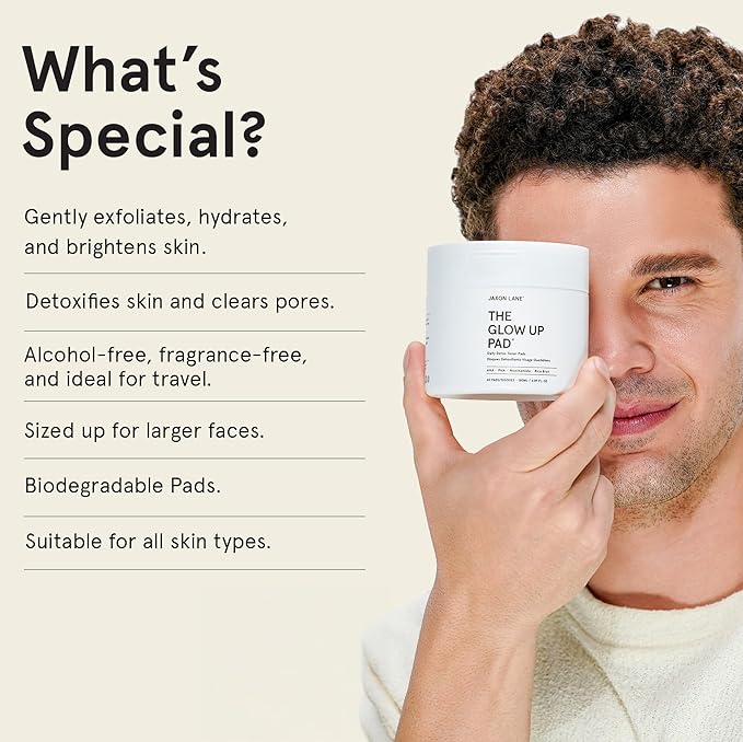 Rice Toner Pads Korean Skin Care Daily Exfoliating Pads for Face: THE GLOW UP Centella AHA PHA Niacinamide Brightening Toner for Mens Skincare, Facial Cleansing, Acne Pores, Dark Spots & Skin Radiance-FemmiqueWomen