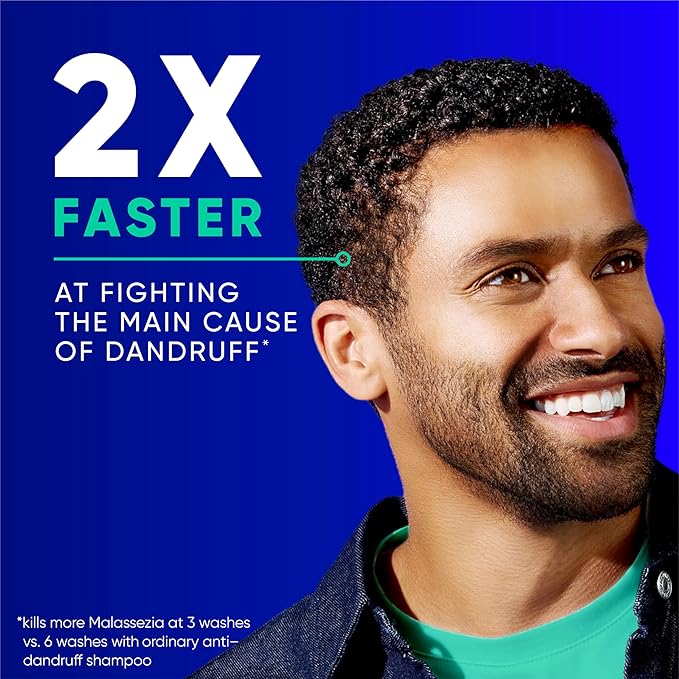 Head & Shoulders Clinical Strength Dandruff Shampoo, Selenium Sulfide Dandruff Defense, Intensive Itch Relief, Seborrheic Dermatitis Relief, Cooling Menthol, 13.5 Fl Oz Each, 2 Pack-FemmiqueWomen