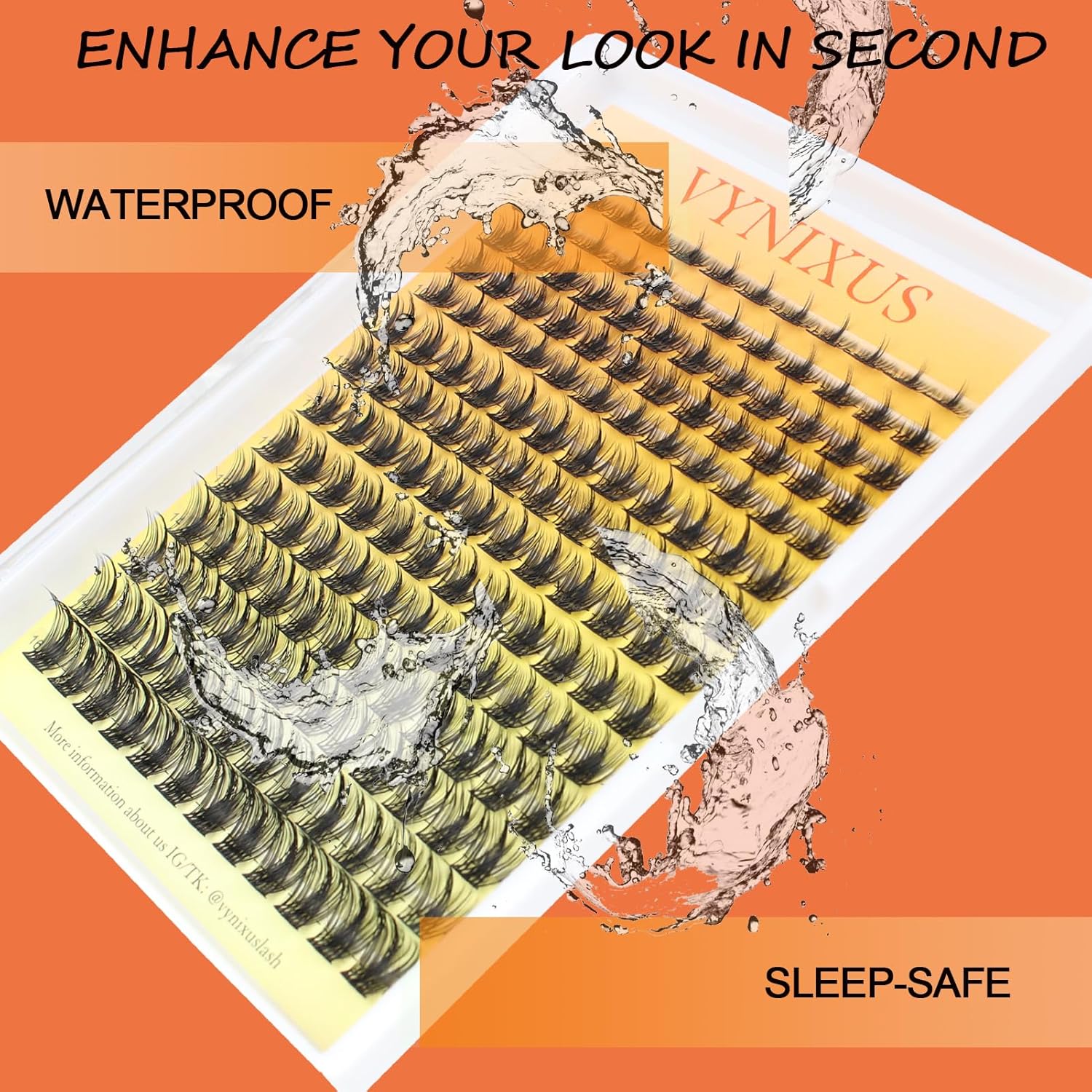 Eyelash Clusters Fluffy Lash Clusters Wispy Individual Lashes WideSpan Cluster Eyelash Extensions Natural Cluster Lashes Ultra-Thin Band (Magic-0.07D-Mix8-16)-FemmiqueWomen