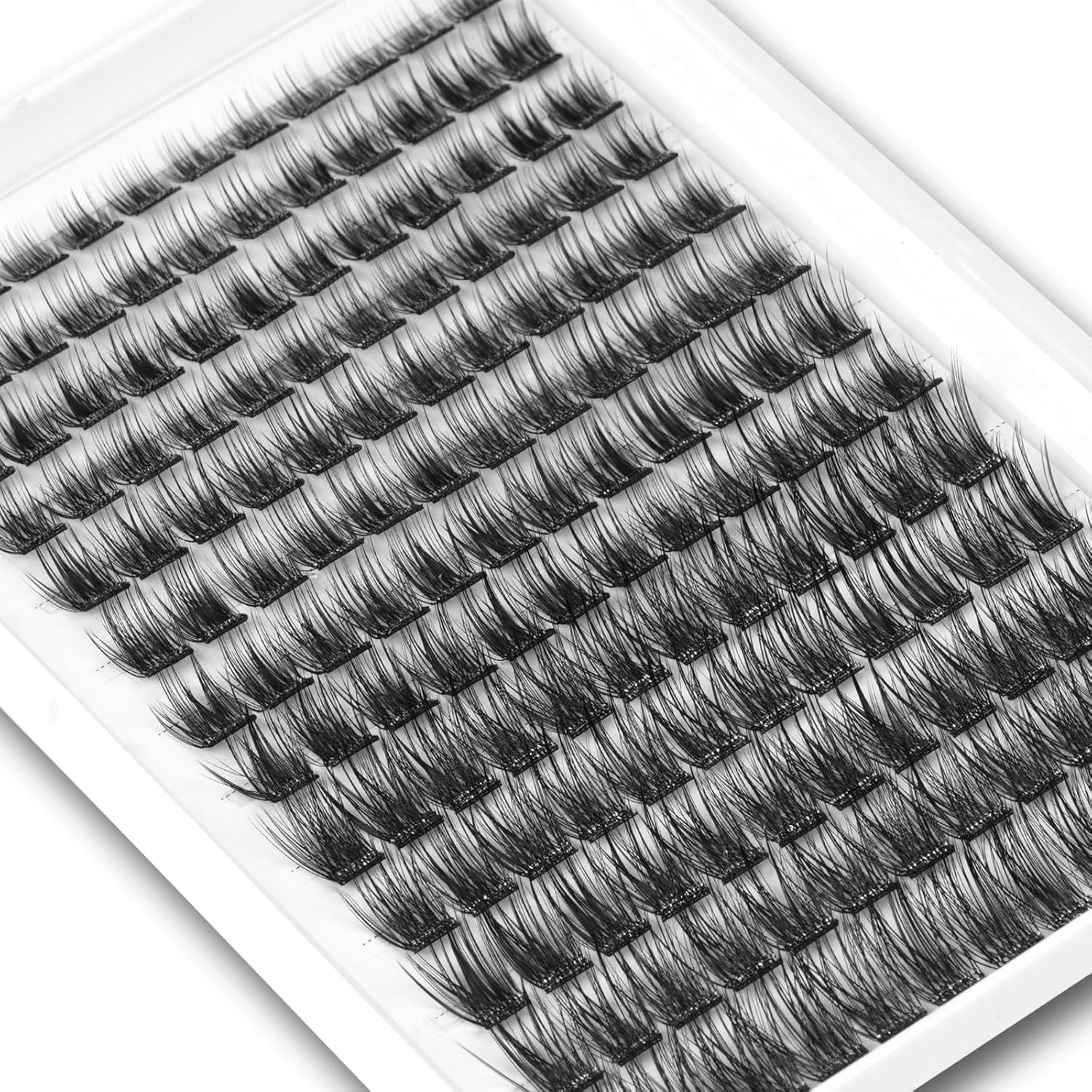 Self Adhesive Eyelashes, 156 PCS Self Adhesive Eyelash Clusters, No Glue Needed, Glue Strips Individual Lash Extension Super Sticky Reusable False Lashes (Fluffy-Mixed)-FemmiqueWomen