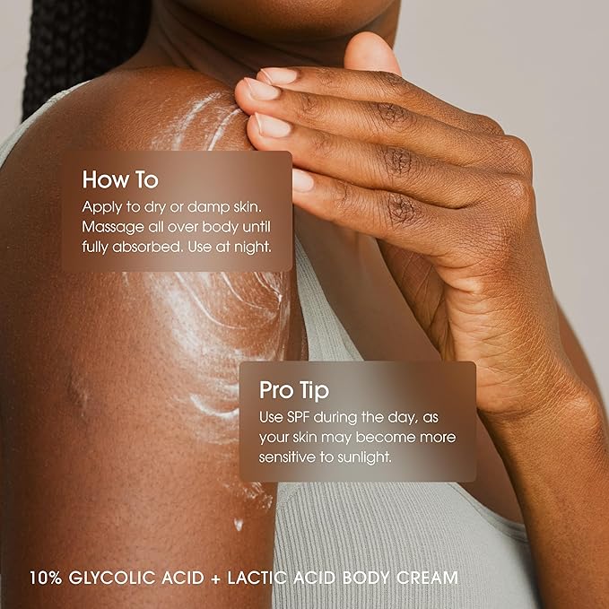 Advanced Clinicals 10% Glycolic Acid + Lactic Acid Lotion Exfoliant Moisturizing Cream With Hyaluronic Acid Moisturizer | AHA Exfoliating Body Cream Improves Look Of Uneven Rough Skin Texture, 2-Pack-FemmiqueWomen