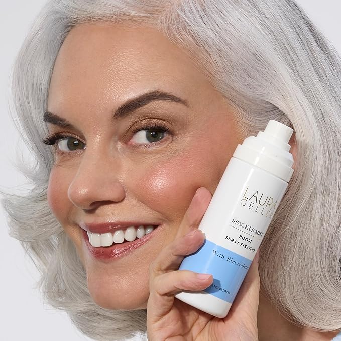 LAURA GELLER NEW YORK Spackle Mist Boost Setting Spray with Electrolytes - Long-Lasting Makeup Spray with Blue Light Protection - Dewy Skin Makeup Setting Spray-FemmiqueWomen