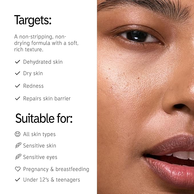 The INKEY List Mini Oat Cleansing Balm, Rich Balm Removes Makeup and Impurities, Reduces Redness, Travel Size, 1.69 Fl Oz each-FemmiqueWomen