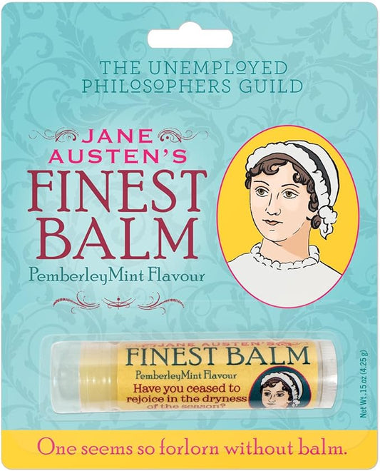 Jane Austen's Finest Balm, Lip Balm Tube, Peppermint Flavored - Cruelty-Free and Made in the USA from Natural and Imported Ingredients-FemmiqueWomen