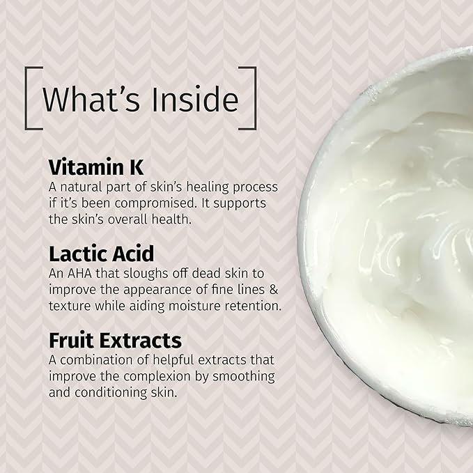 Reviva Labs Vitamin K Crème for Bruising, Under-Eye Dark Circles, and Wrinkles with Soybean Oil and Natural Fruit Extracts - 2 Oz, for Skin and Face-FemmiqueWomen