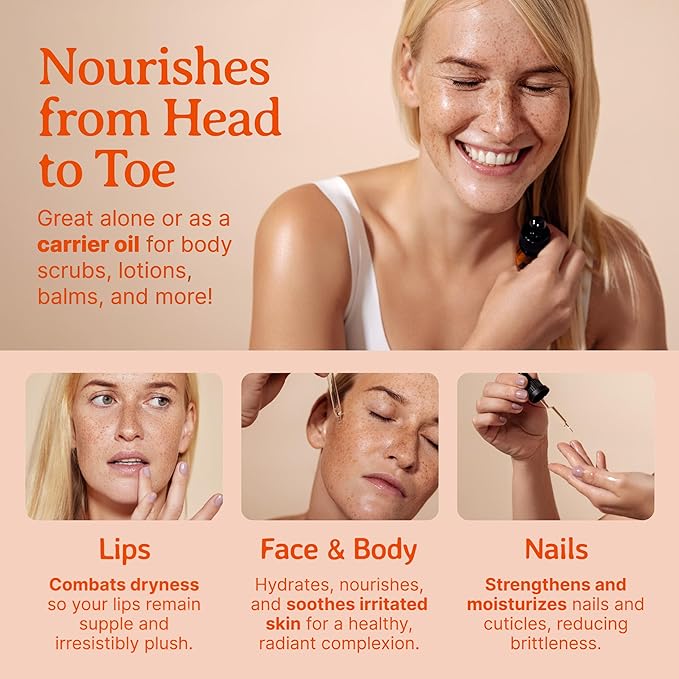 Bella Terra Oils - Organic Rosehip Oil 4 oz - Hailing from The Finest Rosa Mosqueta, Abundant in Omega-6 & Omega-3 Fatty Acids, Pure Radiance for Face-FemmiqueWomen