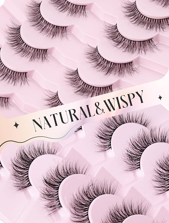 Lashes Wispy False Eyelashes Mink Lashes Natural Lashes Fake Lashes Strip Lashes Cat Eye Lashes Natural Eyelashes UP9-FemmiqueWomen