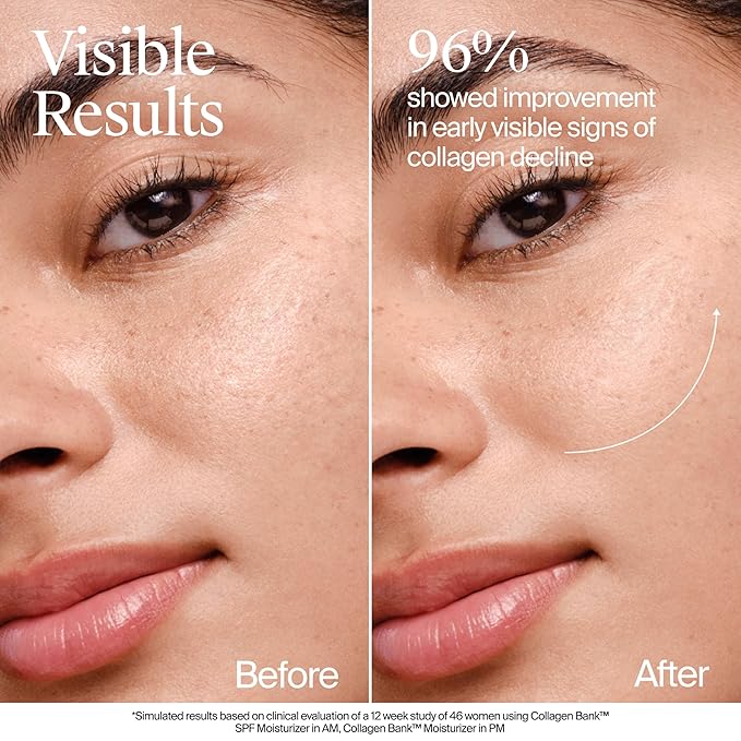 Neutrogena Collagen Bank Face Moisturizer with SPF 30 Sunscreen, Larger Size Anti-Aging Face & Neck Collagen Cream, Micro-Peptide, Support & Defend Skin’s Natural Collagen, 2.7 fl oz-FemmiqueWomen