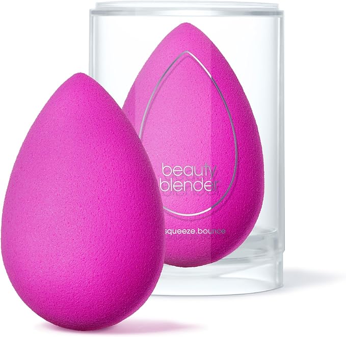 Beautyblender® | Electric Violet Beauty Blender Makeup Sponge, Super-Soft Foam Easily Blends Foundations, Powders & Creams, Made in USA, Reusable, Washable, Streak Free Application, Vegan-FemmiqueWomen