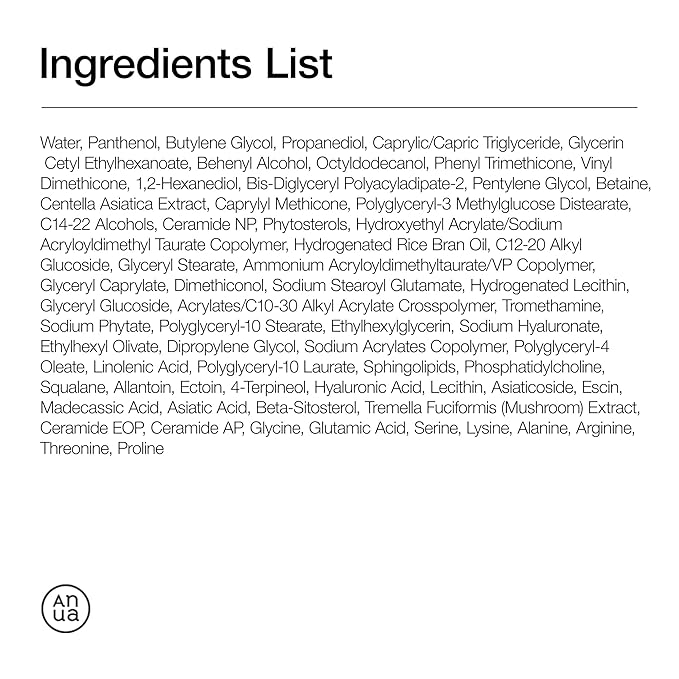 ANUA 3 Ceramide Panthenol Moisture Barrier Cream, Hydrating Face Moisturizer for Normal Skin, Panthenol, Ceramide, Centella for Skin Barrier Non Comedogenic, Korean Skincare (100ml/ 3.38 fl. oz.)-FemmiqueWomen