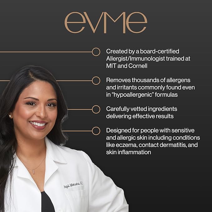 Evme Gentle Cleansing Powder – Kaolin Clay Face Wash with Vitamin C & Lotus Root Seed – Fragrance-Free, Dermatologist-Tested Cleanser for Sensitive, Reactive Skin – Hydrating, Soothing & Refreshing-FemmiqueWomen