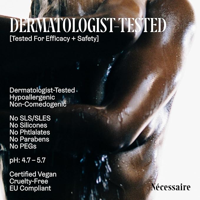 Nécessaire The Body Wash Hinoki - Natural Body Wash for Women & Men, Softening Shower Gel with Gentle Exfoliating Acids AHA/BHA/PHA. Gel Cleanse, 8.4 fl oz.-FemmiqueWomen