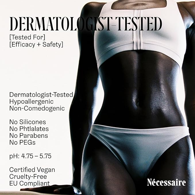 Nécessaire The Body Lotion with Pump. Santal. Multi-Peptide Firming Lotion to Moisturize, Firm, Strengthen. 2.5% Niacinamide, Vitamin C/E + Omega 6/9. 450ml / 15.2 fl oz-FemmiqueWomen