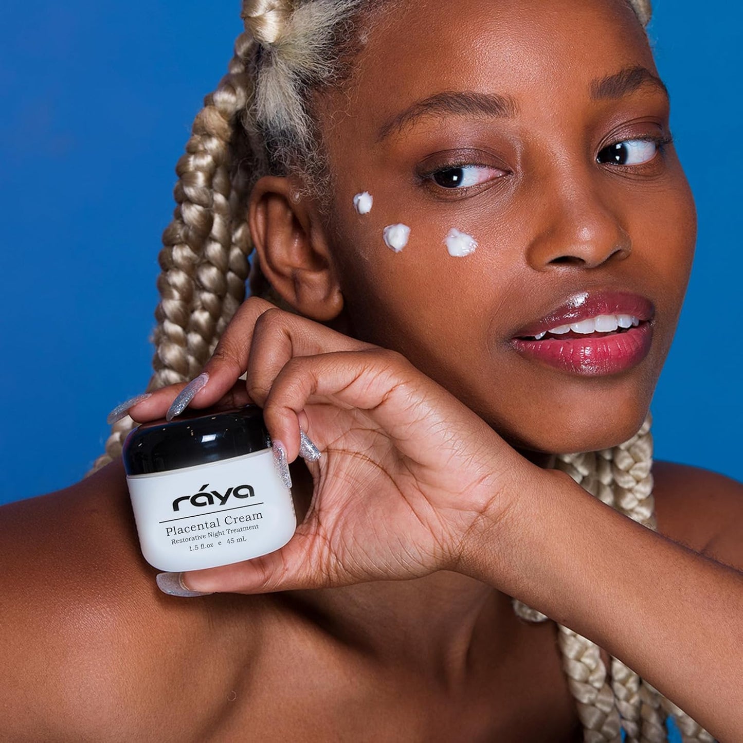 Raya SPA Placental Cream | Restorative Night Cream | Intensive Anti-Aging & Firming Face Moisturizer | Wrinkle Repair Facial Creme for Renewed Tone & Beauty Sleep - Skin Care Essentials-FemmiqueWomen