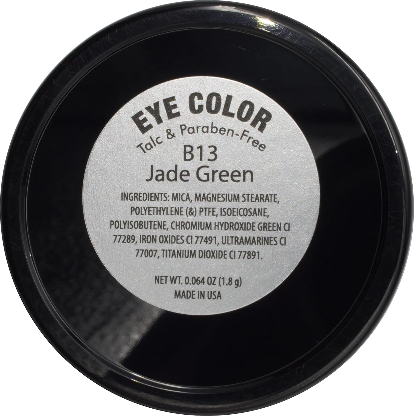 Jade Green Shimmering Eucalyptus Olive Soft Pressed Powder Single Vegan Eyeshadow; Talc, Paraben & Cruelty Free-FemmiqueWomen