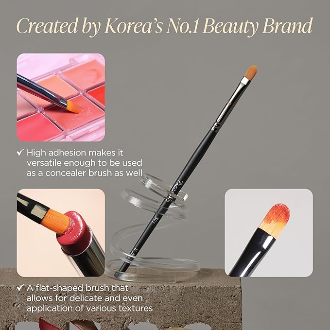 Piccasso 501 Lip Brush – Professional Lip Brush for Precise Lip Gloss & Lip Stain Application, Smooth Color Payoff & Defined Lip Lines, Synthetic Makeup Brush for Clean, Flawless Finish-FemmiqueWomen