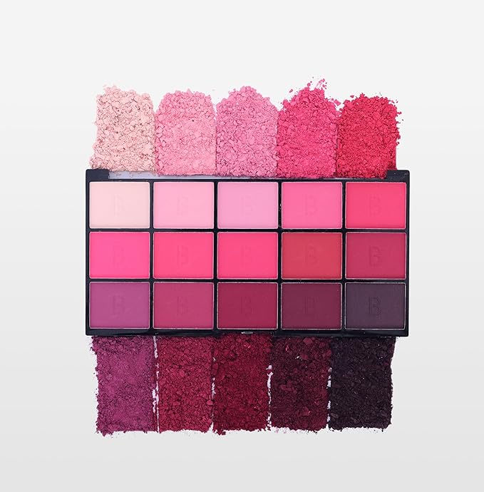 15 Colors Eyeshadow Palette | Versatile Range for Unlimited Eye Looks. (Rose)-FemmiqueWomen