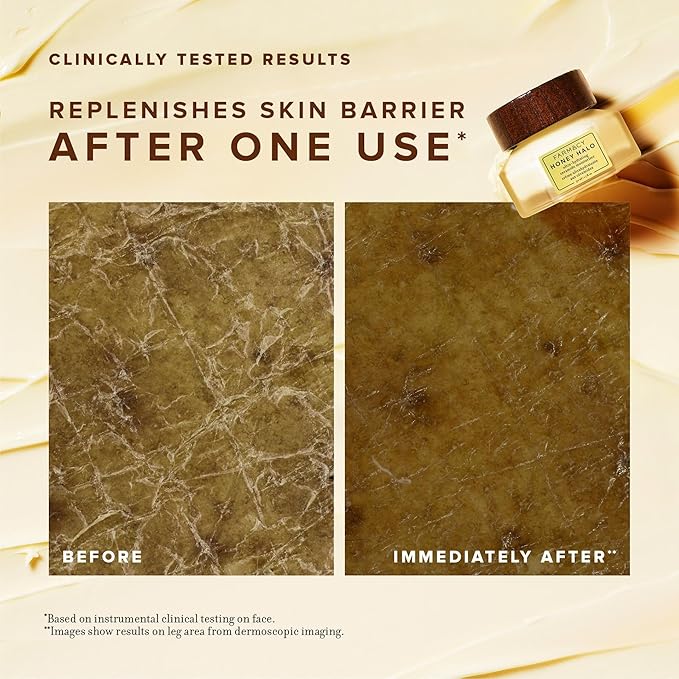 Farmacy Ceramide Face Moisturizer - Honey Halo Hydrating Facial Moisturizer for Dry Skin - Plumps, Soothes + Restores Skin with Potent Ceramides + Buckwheat Honey for a Dewy, Healthy Glow (50ml)-FemmiqueWomen