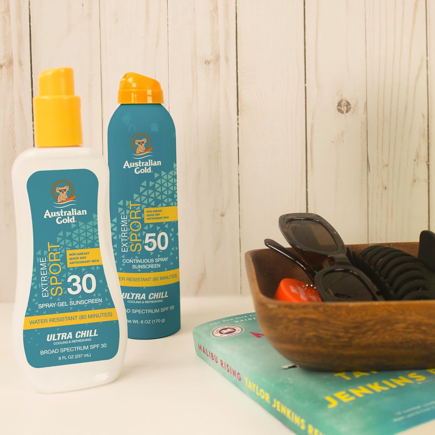 Australian Gold Extreme Sport Sunscreen Lotion SPF 30, 8 Ounce | Broad Spectrum | Sweat & Water Resistant | Non-Greasy | Oxybenzone Free | Cruelty Free-FemmiqueWomen