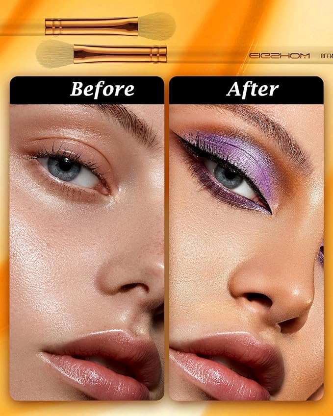 Eyeshadow Brush, EIGSHOWBEAUTY Professional Eye Shadow Brush with Saikoho Goat Hair, Premium Eye Makeup Brush For Blending, Smudging, Shading (E831)-FemmiqueWomen