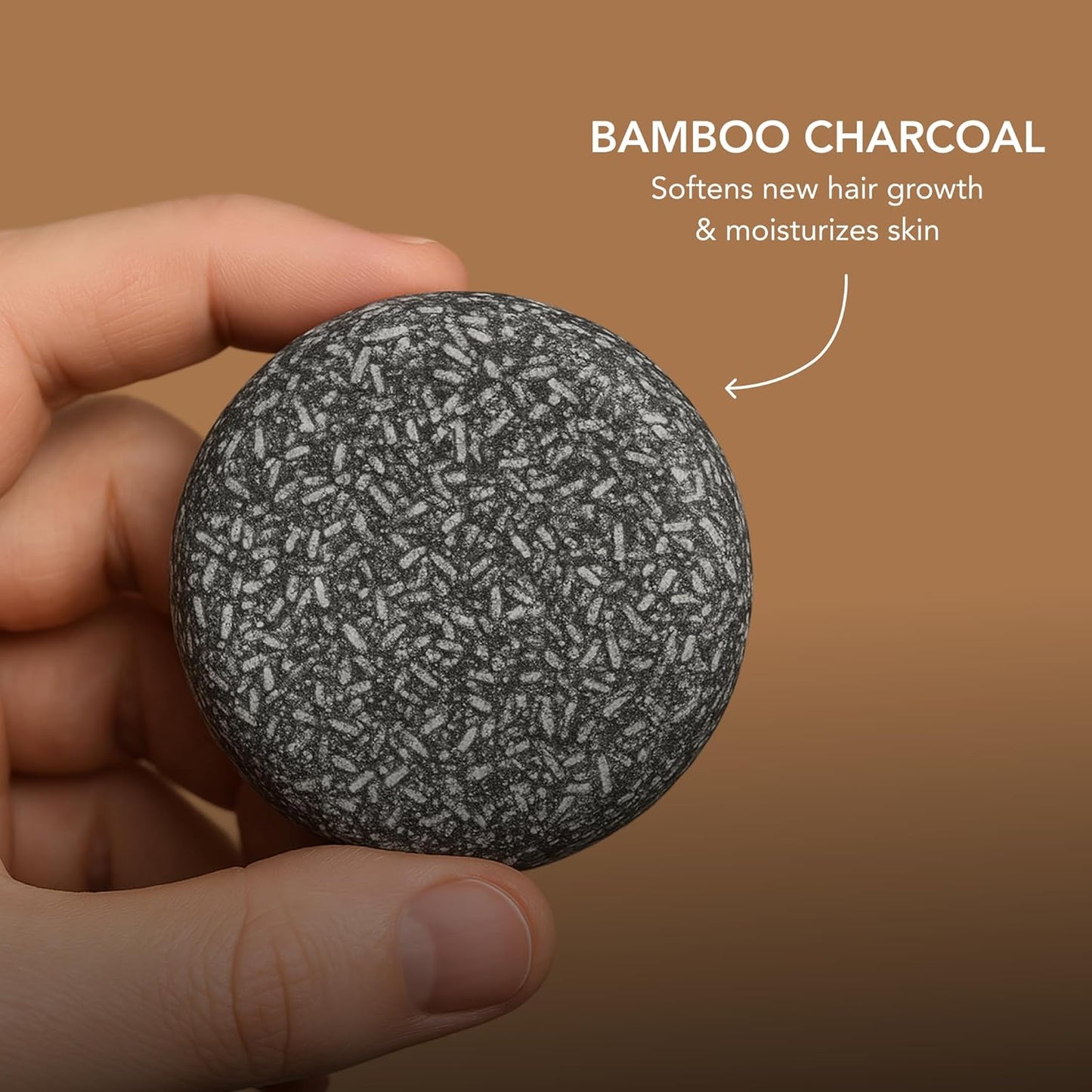 Mane Beard Shampoo Bar for Men | Natural Charcoal Beard Wash with Bamboo Charcoal, Ginseng & Shea Butter | Handmade Beard & Hair Care Soap Bar | Gentle, Sulfate-Free Grooming for All Hair Types-FemmiqueWomen