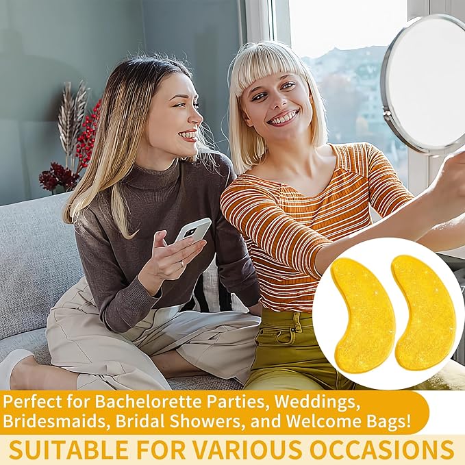 30 Pairs Under Eye Patches,Gold Under Eye Mask,Eye Masks Skincare Enriched with Collagen,Eye Patches for Puffy Eyes and Dark Circles,Undereye Bags,Reduce Wrinkles,Anti-Aging-FemmiqueWomen