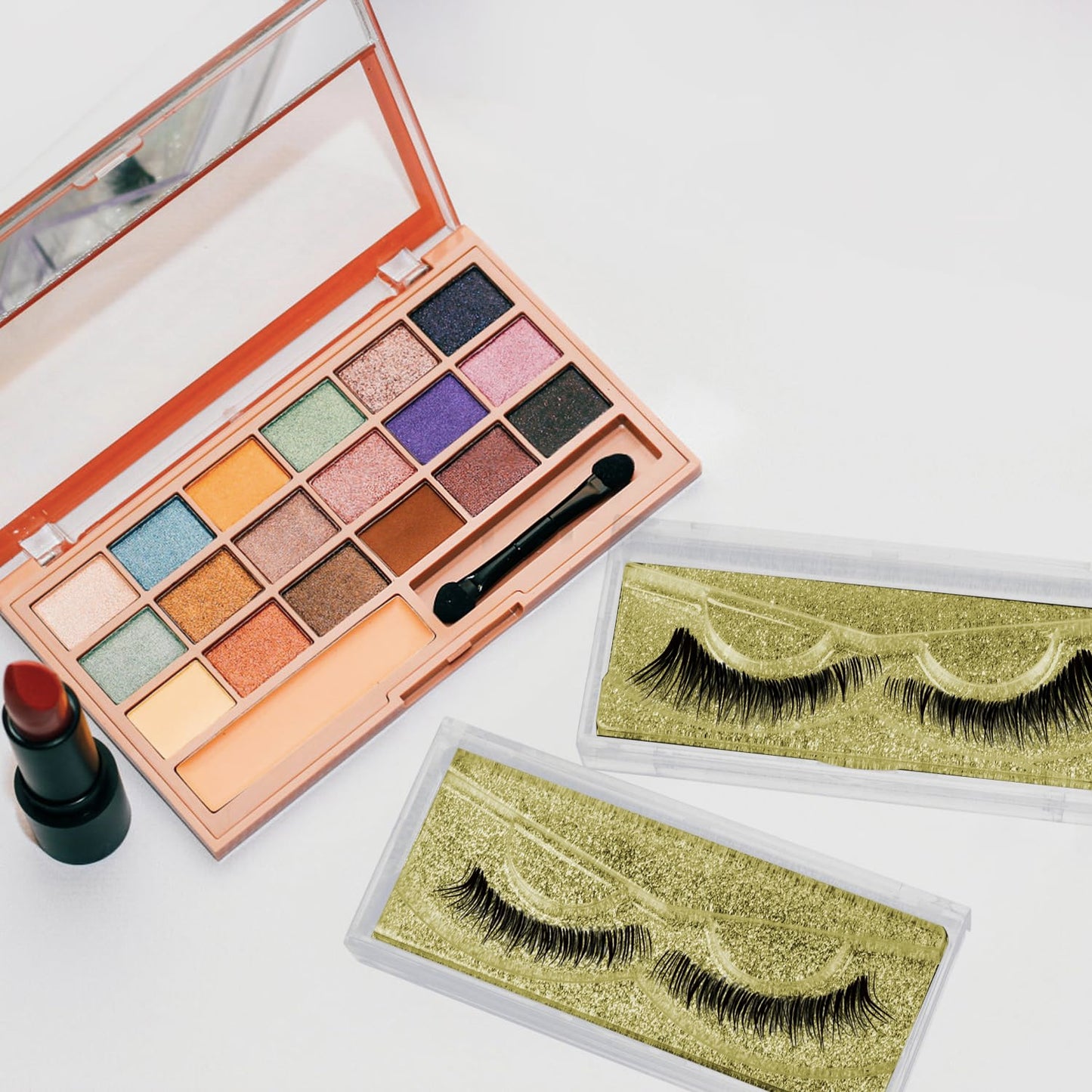 Gold Eyelash Cases - 30 Pack Customizable Lash Boxes, Bulk Lash Storage Containers with Premium Display Protection-FemmiqueWomen