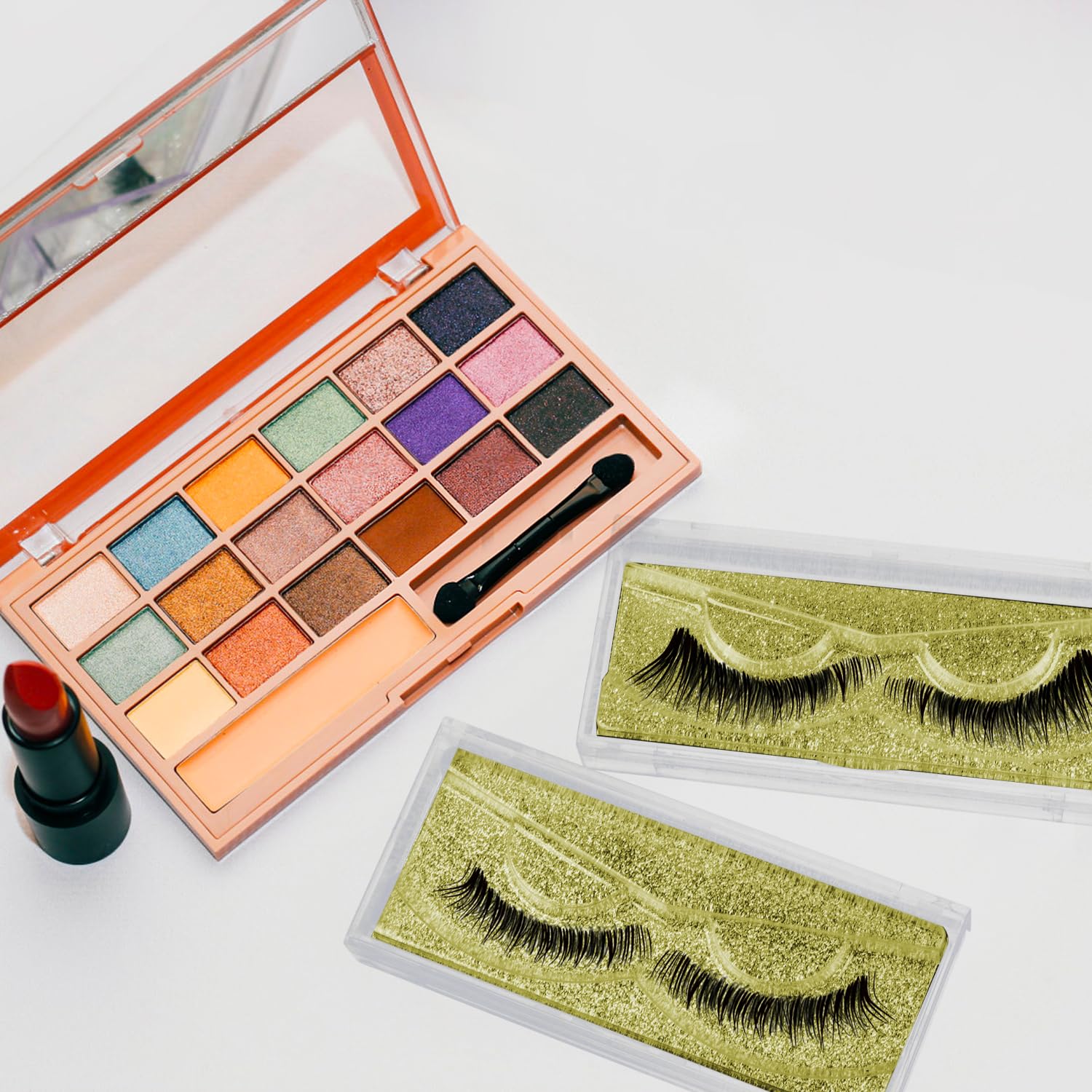 Gold Eyelash Cases - 30 Pack Customizable Lash Boxes, Bulk Lash Storage Containers with Premium Display Protection-FemmiqueWomen