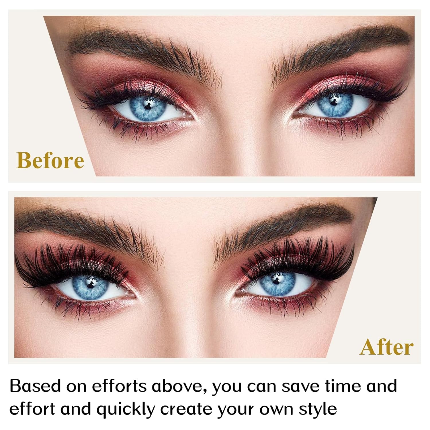 Lash Clusters B02 D Curl 18mm DIY Eyelash Extensions 72 Clusters Lashes C D Curl B&Qaugen Mega Volume Individual Lashes Eyelash Clusters Extensions Individual Lashes Cluster DIY at Home (NM-D-18mm)-FemmiqueWomen