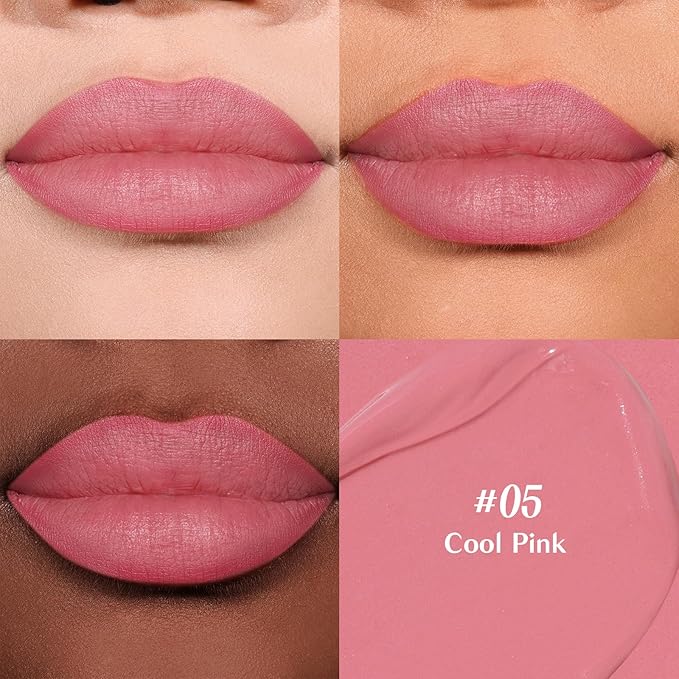 2-IN-1 Lip Liner and Lip Stain, High Pigmented Long Lasting Velvet Lip Tint, Well-Defined Lipliner, Weightless Waterproof Not Animal Tested, Matte Finish Makeup-FemmiqueWomen