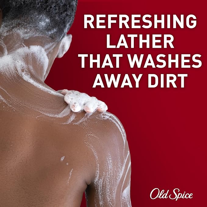 Old Spice Body Wash for Men, 24/7 Shower Fresh with Lasting Scent, Red Collection, Swagger with Cedarwood Scent, 33.4 fl oz (Pack of 4)-FemmiqueWomen