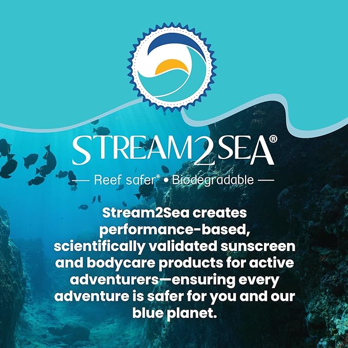 STREAM 2 SEA SPF 30 Mineral Sunscreen Biodegradable and Reef Safe, 1 Fl oz Travel Size Pack of 3, Paraben Free Non Greasy and Moisturizing Mineral Sunscreen For Face and Body Against UVA and UVB-FemmiqueWomen