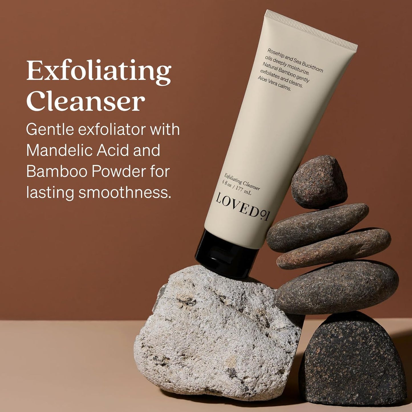 Face & Body Exfoliating Cleanser, John Legend Skincare, Hydrating & Moisturizing Wash, Helps Skin Irritation, with Mandelic Acid for Gentle Exfoliation, 2-Pack (6 oz each)-FemmiqueWomen