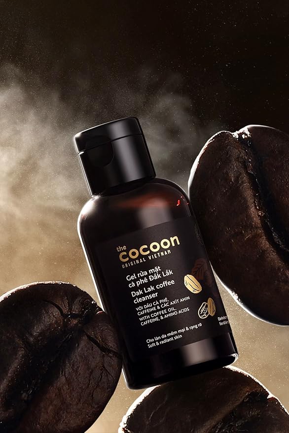 Cocoon Dak Lak Coffee Cleanser, Vegan Facial Cleanser Low PH, Daily Face Wash for All Skin Types, Gentle Makeup Remover, With Antioxidants for Glowing Skin & Less Visible Pores-FemmiqueWomen