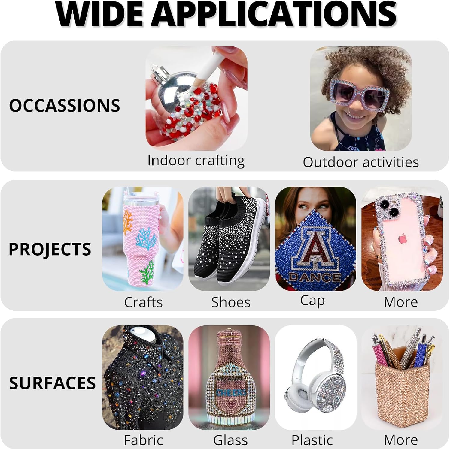 30000Pcs Resin Rainbow Colorful Rhinestones for Crafting Bedazzling, Assorted Color 3mm Flatback Bulk Gems for Crafts Clothing Shoes Fabric Nails, Flat Back Small ab Crystal with 3Pcs 10ml b7000 Glue-FemmiqueWomen