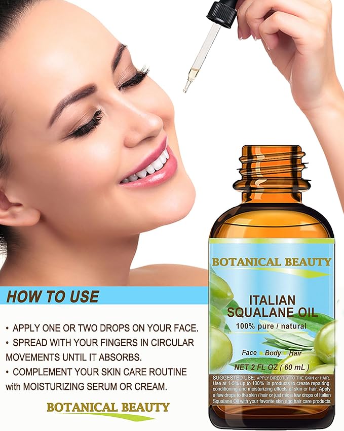 SQUALANE Italian Olive. 100% Pure Natural Undiluted Oil. 4 fl.oz- 120ml. 100% Ultra-Pure Moisturizer for Face, Skin, Body, Hair. Reliable 24/7 Skincare Protection-FemmiqueWomen