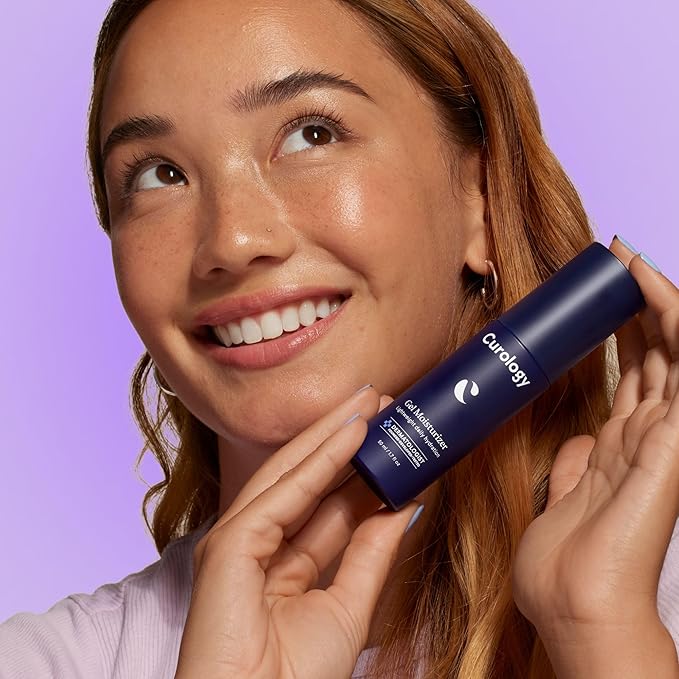 Curology Gel Face Moisturizer, Daily Face Lotion with Hyaluronic Acid, for Oily, Dry or Sensitive Skin, 1.7 fl oz-FemmiqueWomen