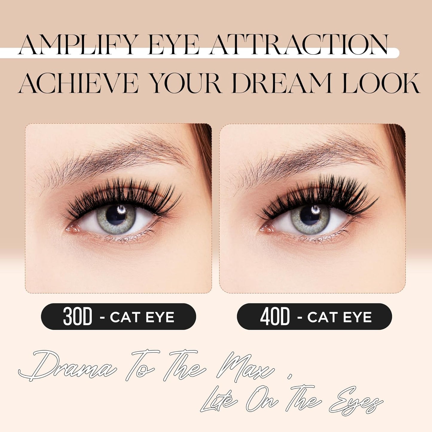 PopUp Lash-Extension-Clusters D Curl Lash Clusters Natural Look Cluster Lashes Extensions Band & Soft Lashes Reusable 9-16mm MIX (30D+40D)-FemmiqueWomen