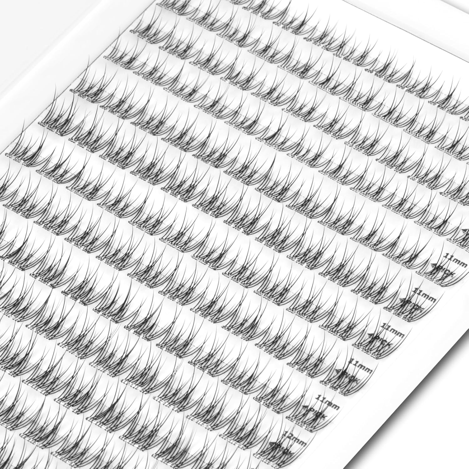 Self Adhesive Eyelashes, 156 Pcs Self Adhesive Eyelash Clusters, No Glue Needed, Invisible Band Lash Clusters - Longer Lasting, No Sticky Residue Pre Glued Eyelashes (Natural-Invisible Band)-FemmiqueWomen