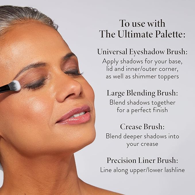 LAURA GELLER NEW YORK Shadow Skills Eyeshadow Professional Vegan Makeup Brush Set | Apply Eyeshadow & More - Pack of 4-FemmiqueWomen