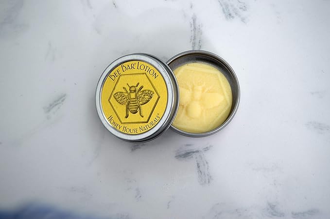 Bee Bar Honey House Naturals Duo – Vanilla - Small 6 Ounce and Large 2 Ounce– All Natural Ultra Moisturizing Lotion Bar Infused with Essential Oils and Butters – Made in USA-FemmiqueWomen